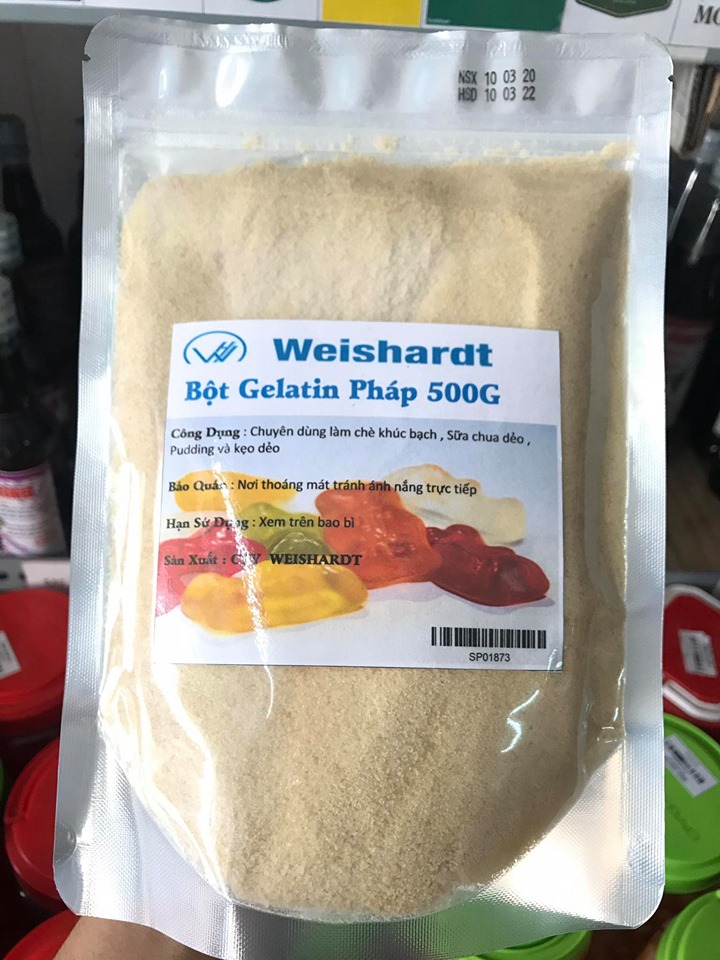 bột Gelatin pháp 500g
