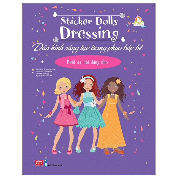 Fahasa - Sticker Dolly Dressing - Dán hình sáng tạo trang phục búp bê - Buổi dạ hội đáng nhớ