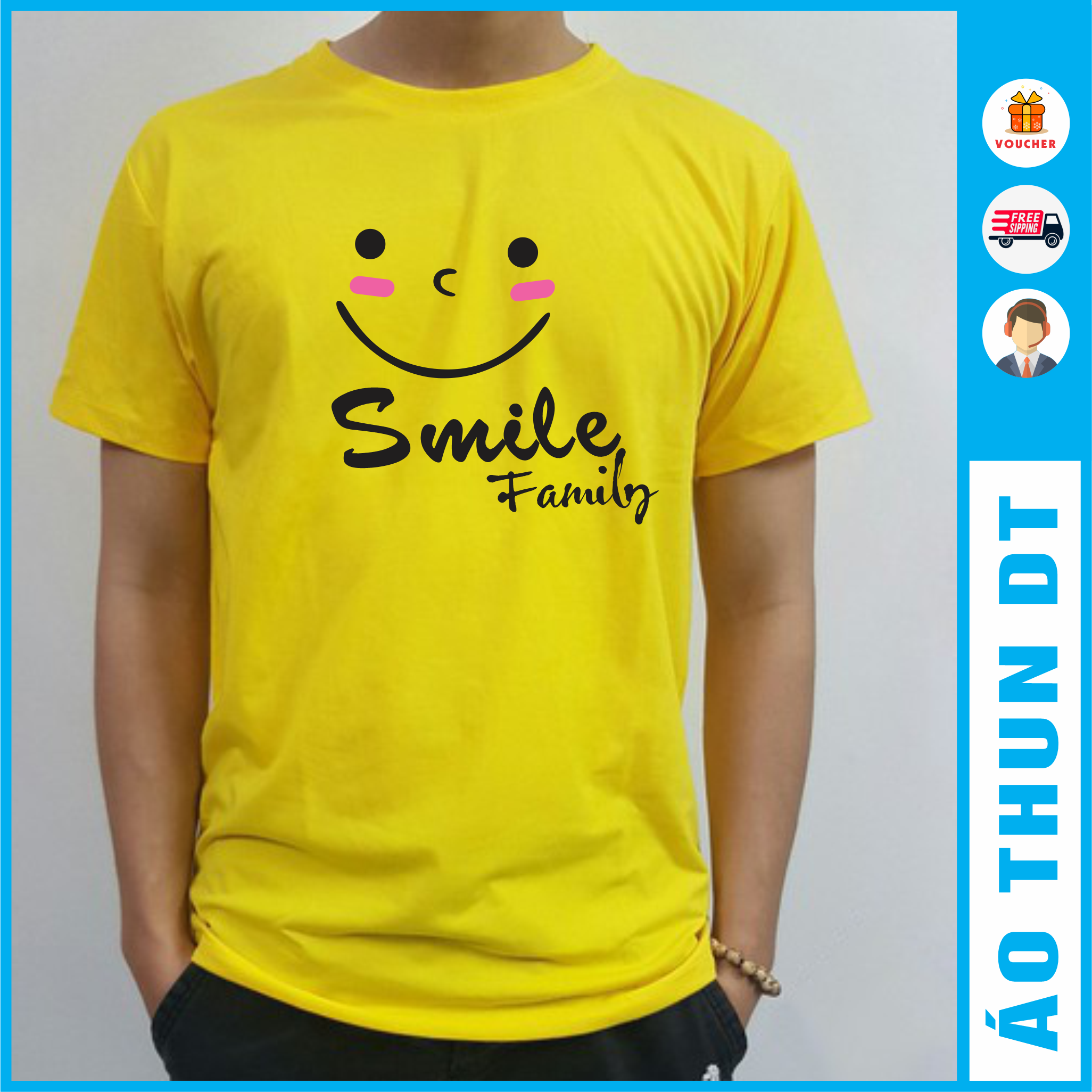 Áo thun gia đình Smile