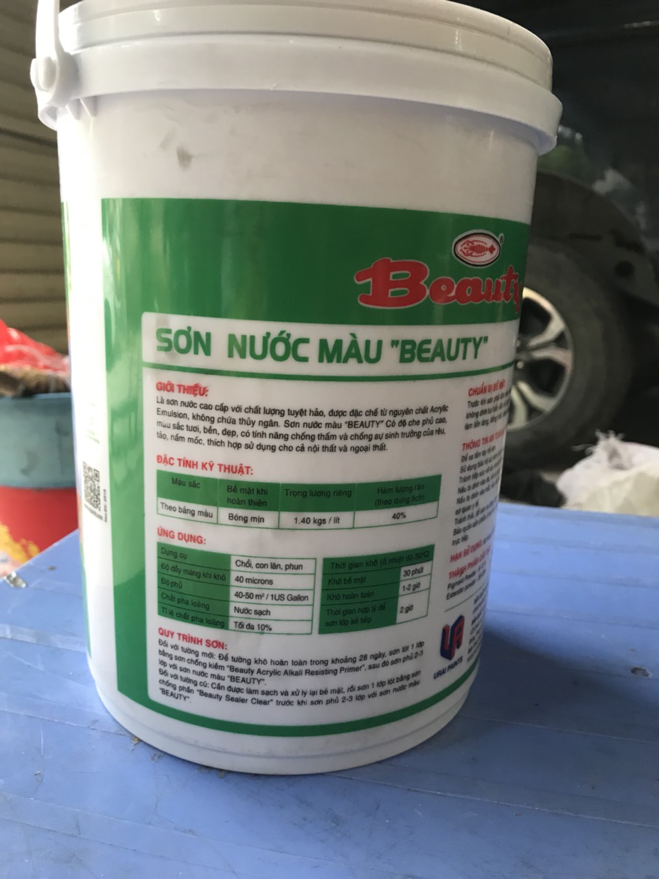 Sơn nước màu ATM (đỏ gụ)5L