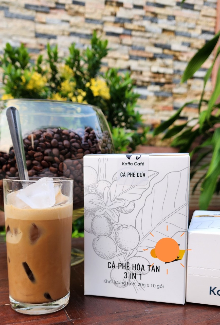 Cà Phê Hòa Tan Vị Dừa - 3IN1 Dừa