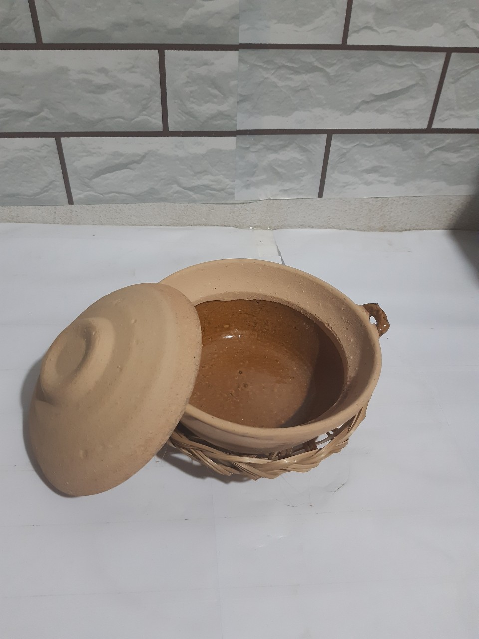 [HCM]Combo rế và nồi đất trán men 5*15 cm ( không nấu)