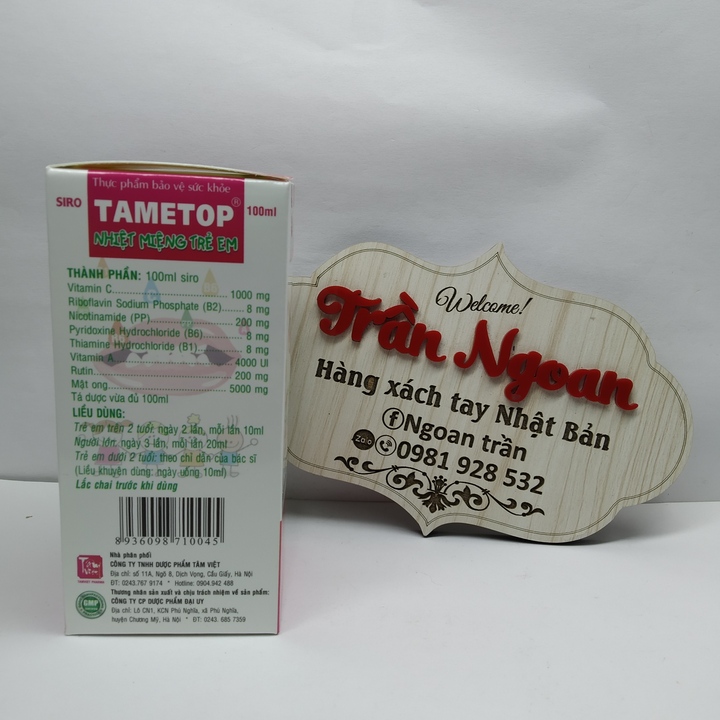 Siro Tametop - Lọ 100ml