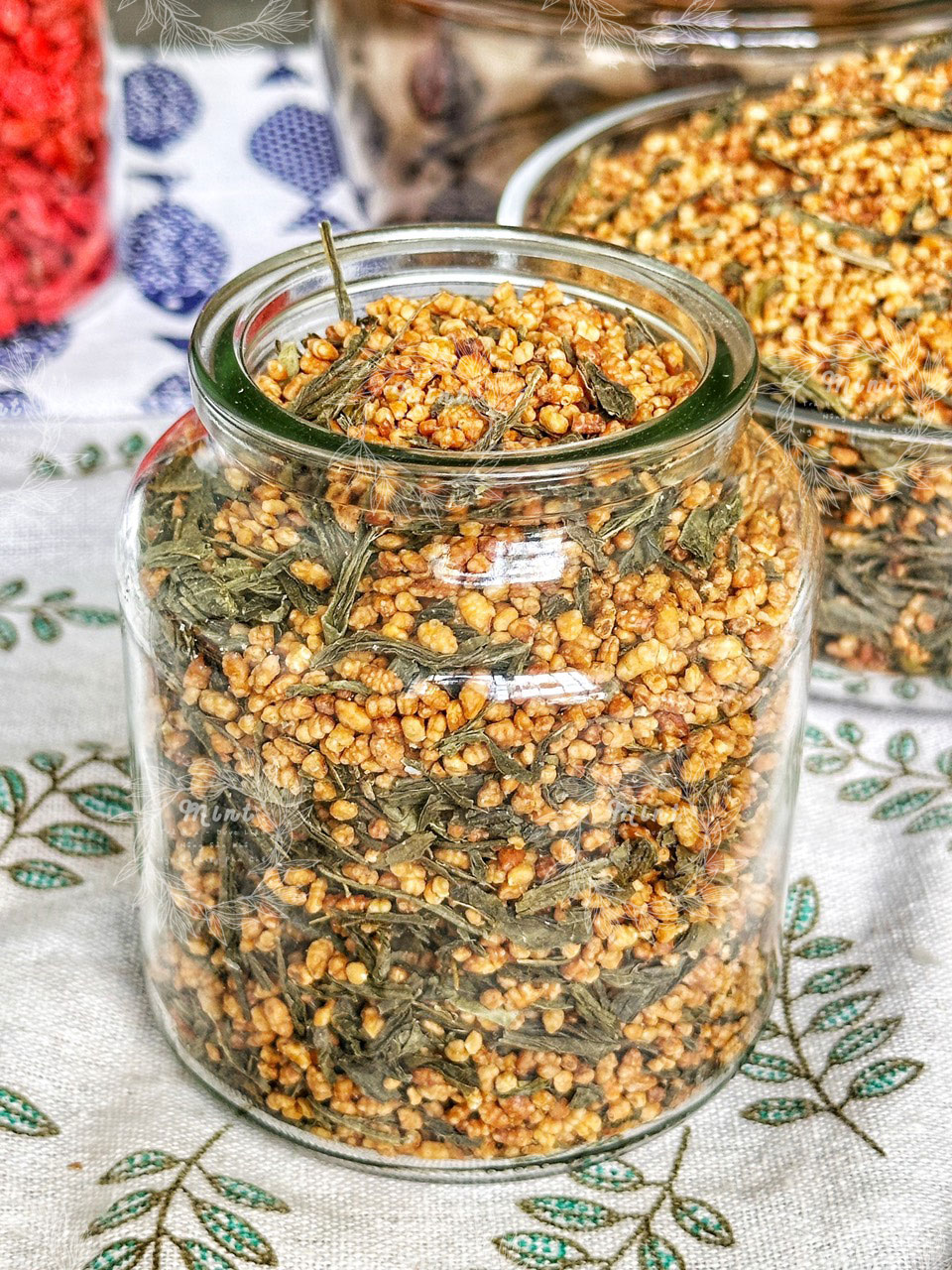 Trà Xanh Gạo Lứt Rang (Genmaicha - Huyền Mễ Trà - Trà Gạo Rang - Trà Bỏng Ngô) - Túi 500gr