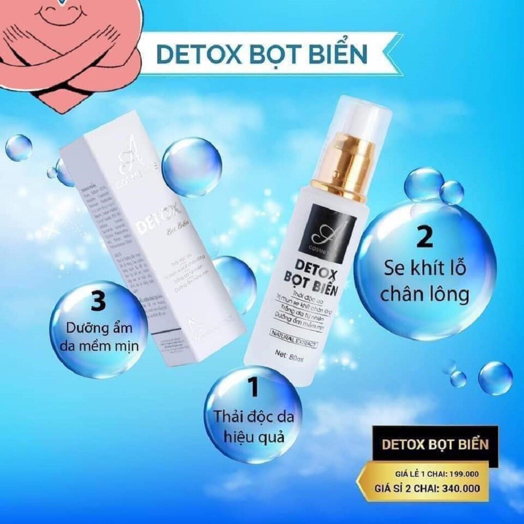 detox bọt biển thải độc da A cosmetics phương anh 80ml