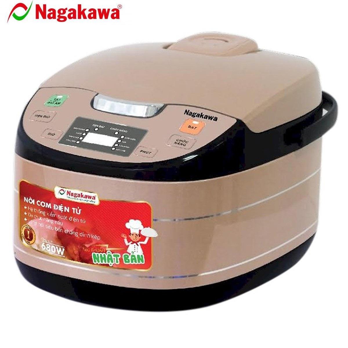 Nồi Cơm Điện Tử Nagakawa NAG0103 (1.8 Lít) - Nâu