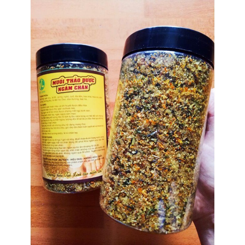 (1KG) MUỐI THẢO DƯỢC NGÂM CHÂN TUỆ LINH