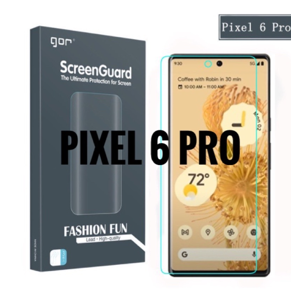 Bộ 2 miếng dán dẻo 3d hãng gor google pixel 6 pro