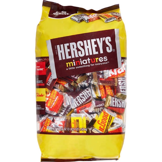 [HCM]Socola Hershey’s Miniatures 1.58kg 180 viên