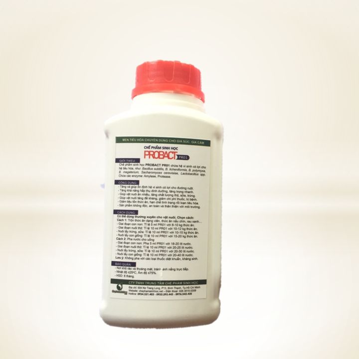 Men tiêu hóa  PROBACT cho gia cầm, gia súc