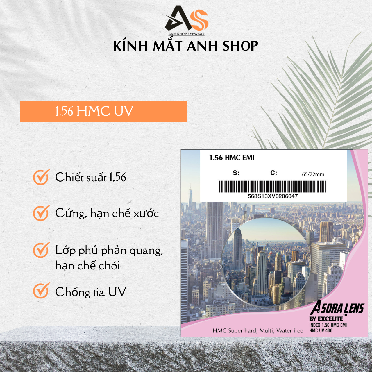 [3-5/8 Hoàn Tiền 25%] Tròng kính cận viễn loạn chống uv phản quang