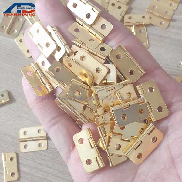 [4 CÁI+KÈM VÍT]Bản Lề Màu vàng Cho Hộp gỗ