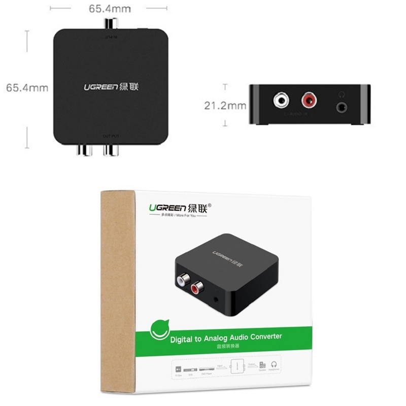 Digital Optical Coaxial to RCA 3.5mm Ugreen 30523