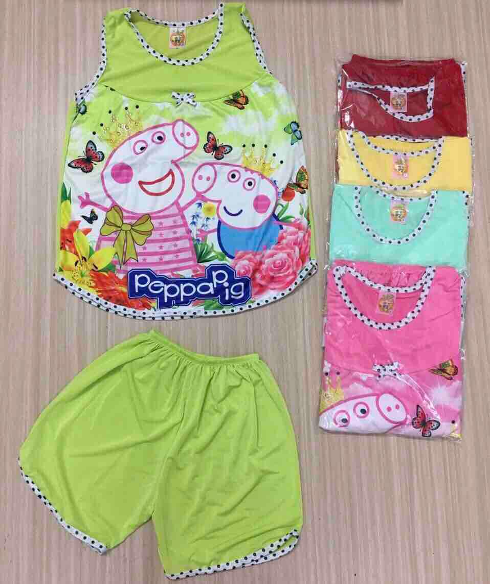 Combo 4 bộ thun lạnh bé gái (size 15-18kg)