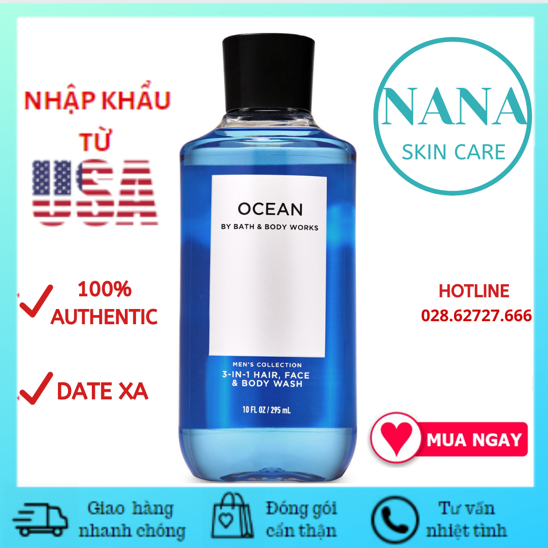 Tắm Dành Cho Nam Bath And Body Works - Ocean Shower Gel For Men