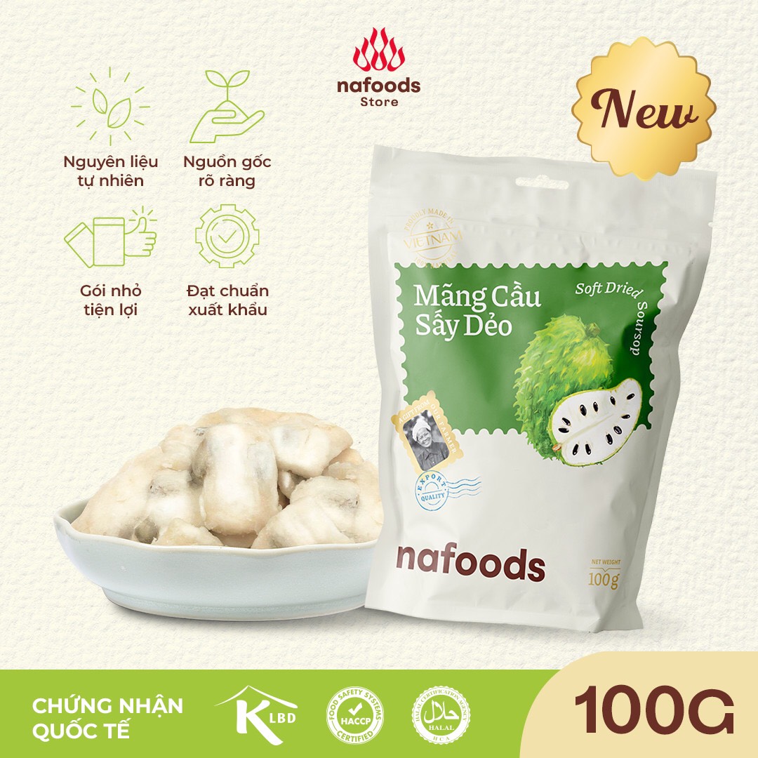 Mãng cầu Sấy Dẻo NAFOODS Túi 100gr