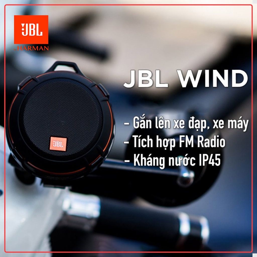 Loa Bluetooth gắn xe đạp JBL WIND, Loa Bluetooth JBL