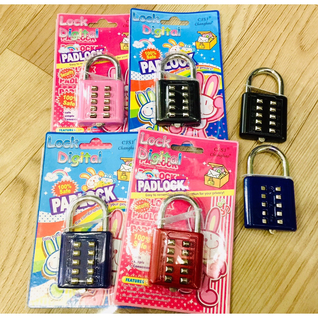 Ổ khóa số bấm 10 số 4cm PADLOCK chính hãng