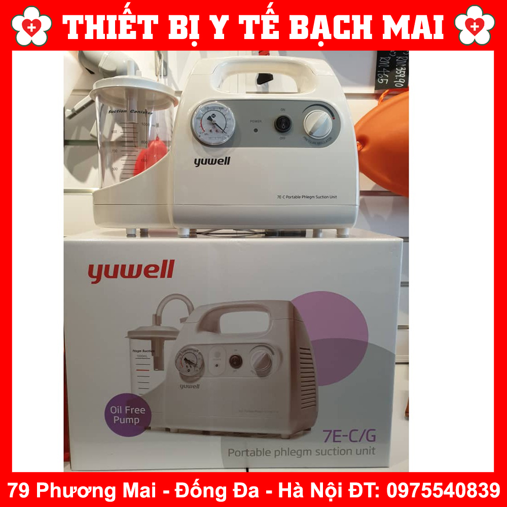 Máy Hút Dịch, Đờm, Mũi, Họng 1 Bình Yuwell 7E-C (Yuwell 7E C)