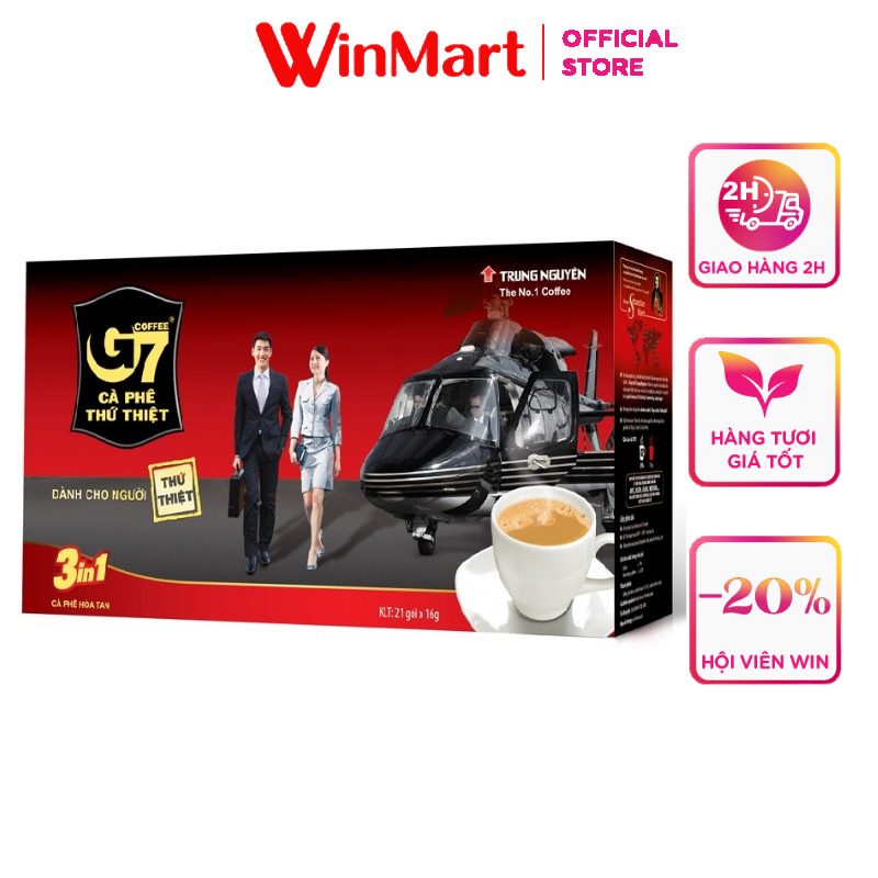 [Siêu thị WinMart] - Cà phê hòa tan 3in1 G7 hộp 336g