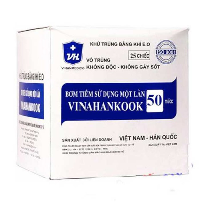 Bơm tiêm vinahankook - BƠM 50ML BƠM ĂN