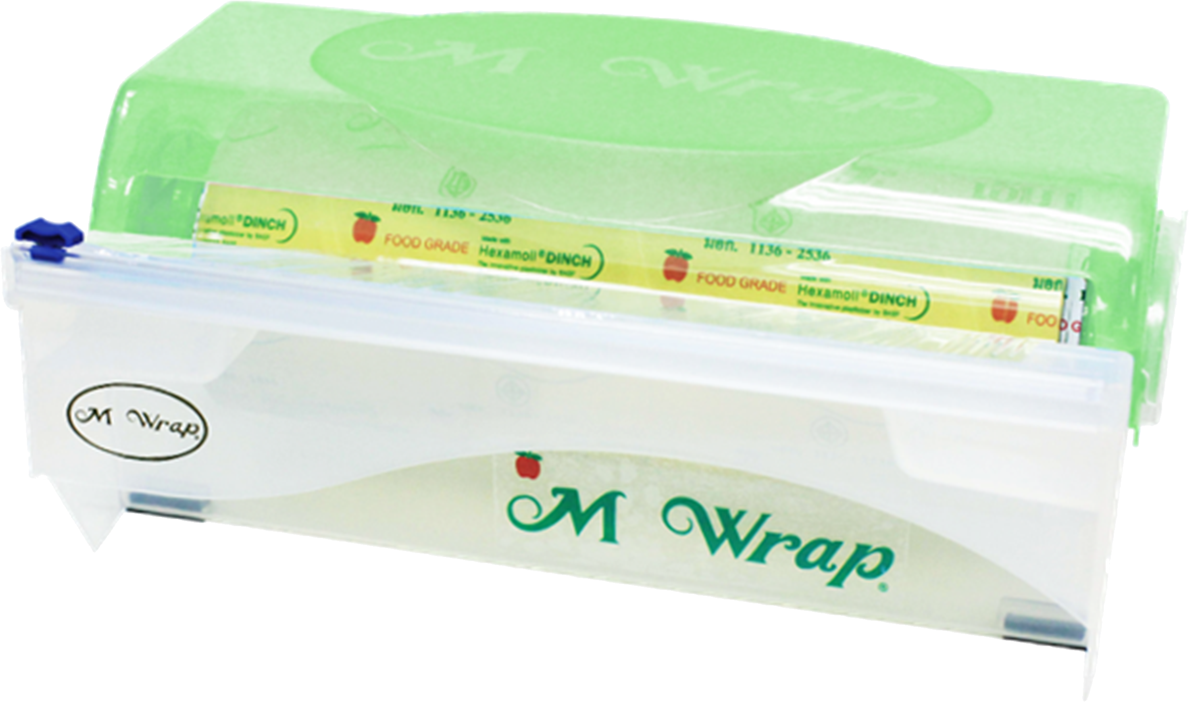 Combo Màng bọc thực phẩm PVC M Wrap cuộn lớn (30cm x 300m) + hộp M Box (màu ngẫu nhiên)