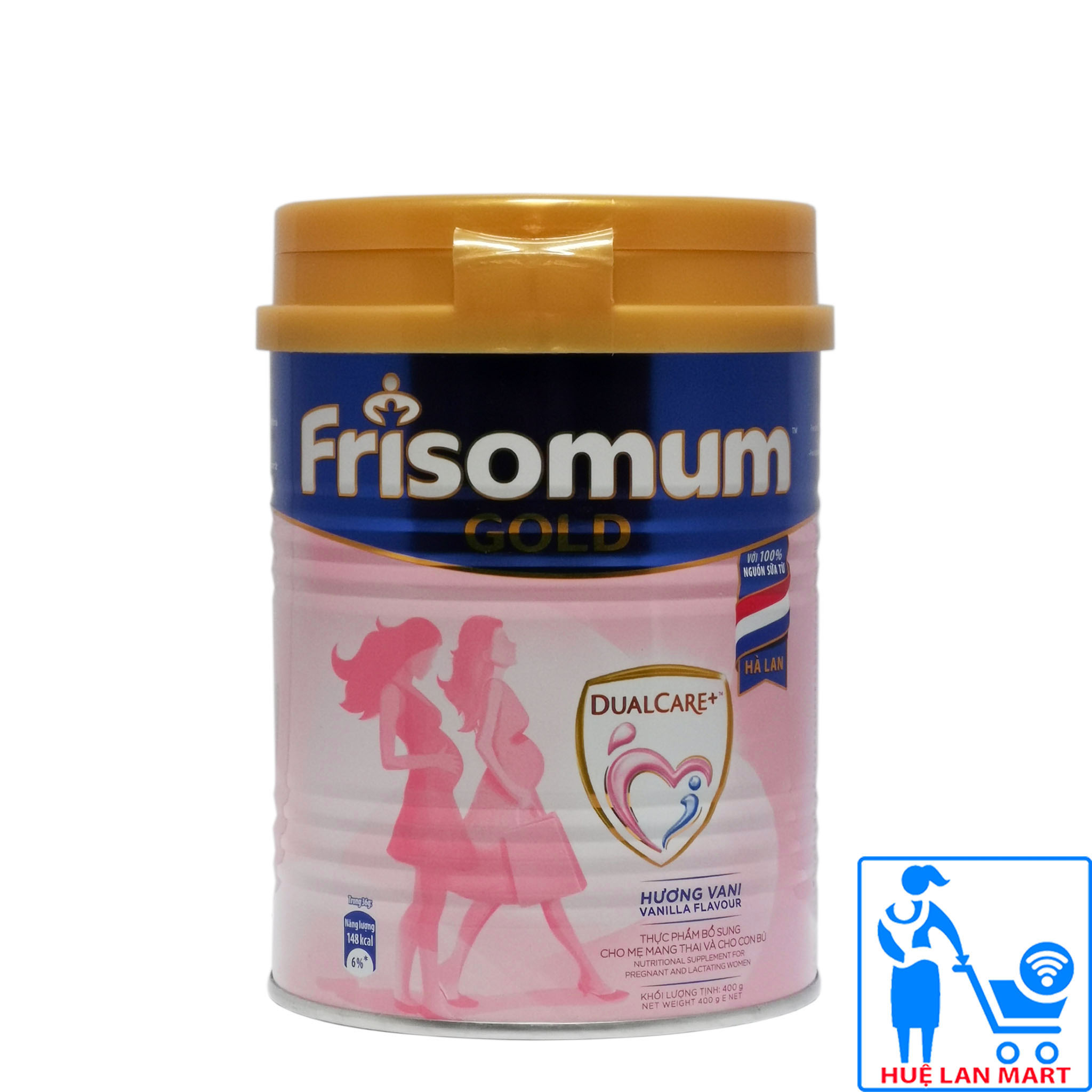 Sữa Bột Friesland Campina Frisomum Gold Dualcare+ Hương Vani Hộp 400g