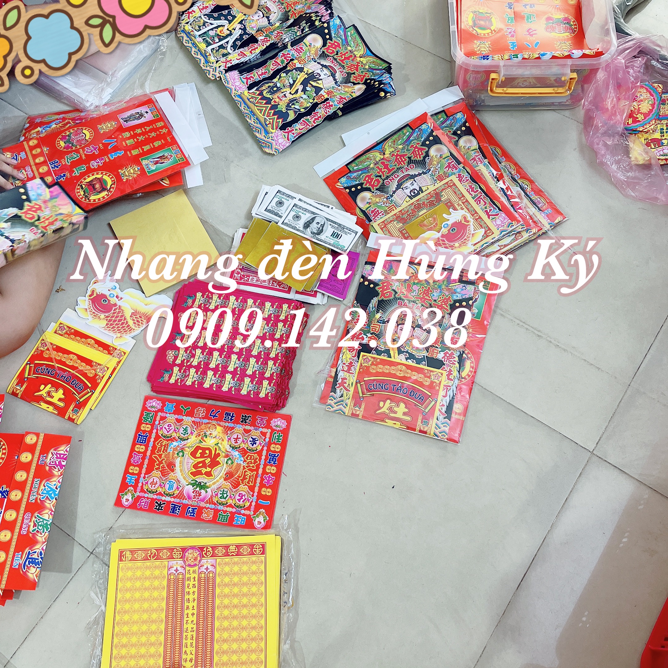 Bộ giấy cúng tất niên lớn