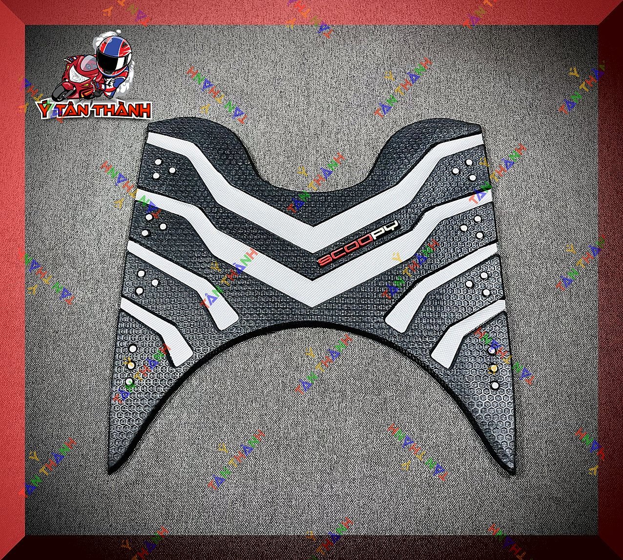 Thảm Lót Chân Xe Scoopy Sọc màu MS22
