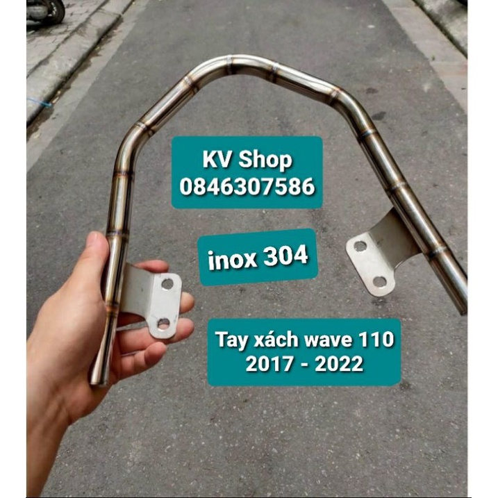 Tay xách wave 110 ( 2017 - 2022 ) chất liệu inox 304
