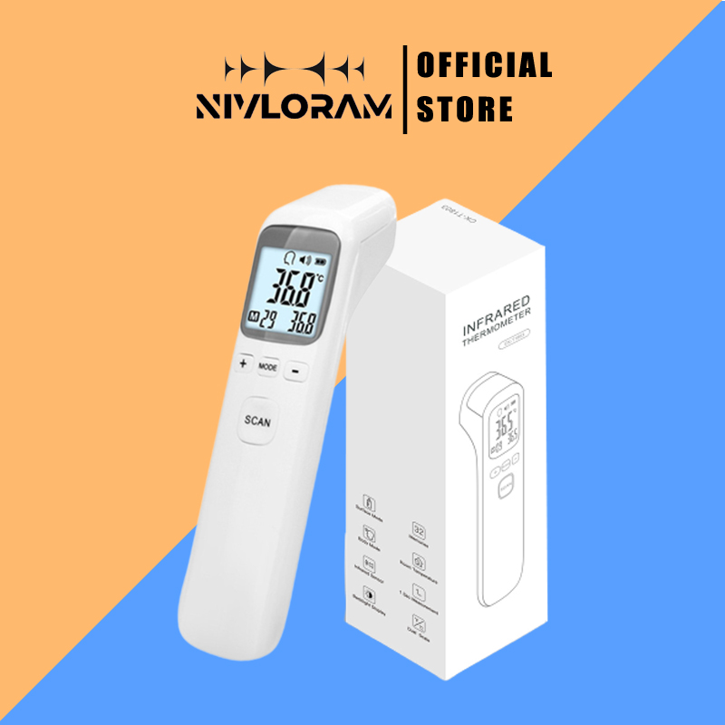 Nhiệt kế hồng ngoại - Nhiệt kế điện tử Nhiệt Kế Hồng Ngoại, mua nhiệt kế điện tử, bấm đo Trán - công nghệ Nhật Bản độ chính xác cao, đo trong 1 giây