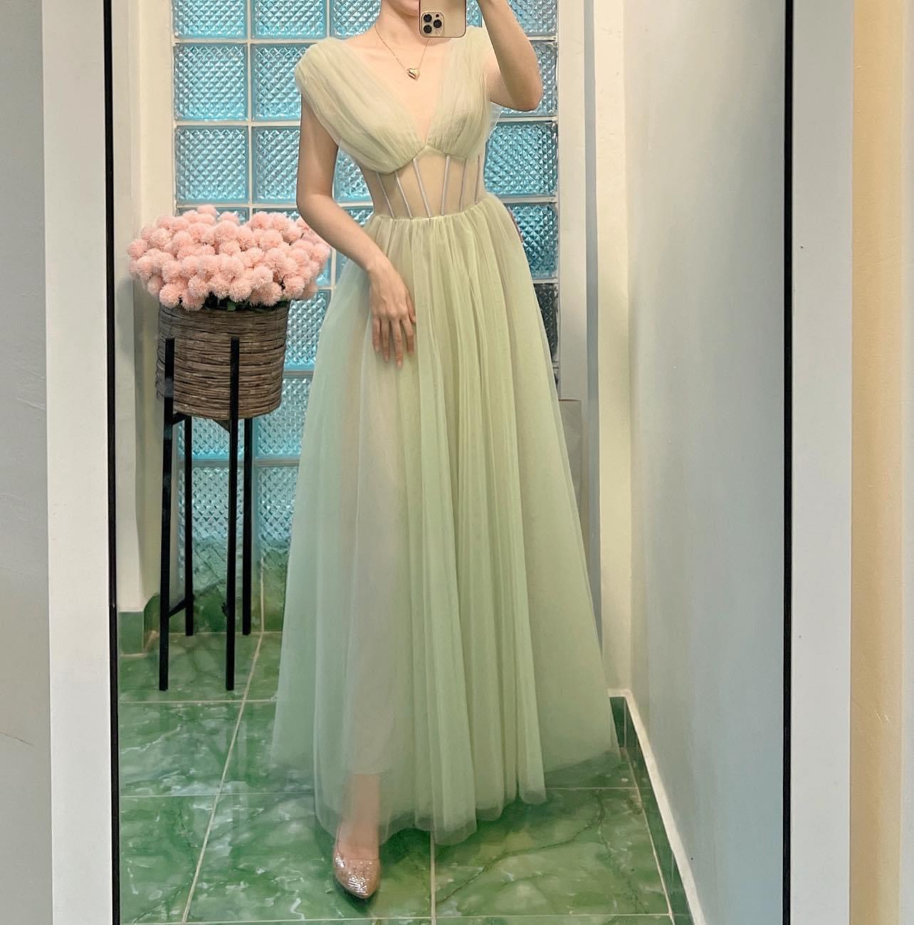 Đầm voan lưới xinh lung linh mẫu mới đẹp ldt1122