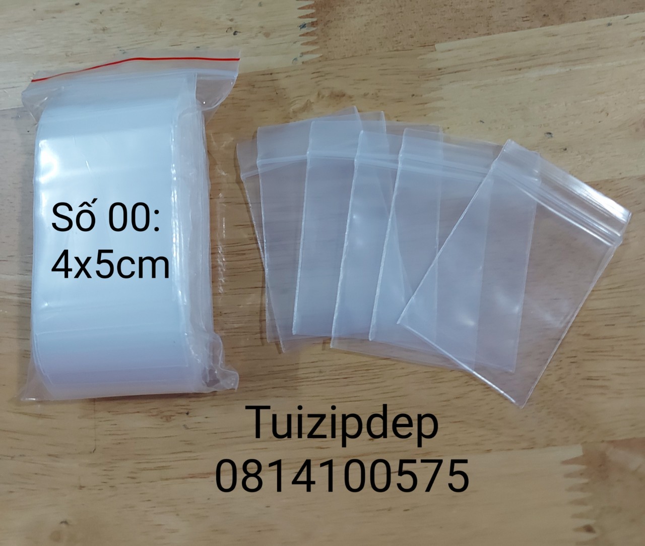 combo 100 cái túi zip VIỀN TRẮNG  kt 4X5cm