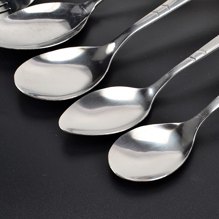 {COMBO 5} Thìa inox loại lớn, kích thước 18 cm x3,9 cm, thìa ăn cơm cho gia đình, muỗng ăn cơm trong gia đình