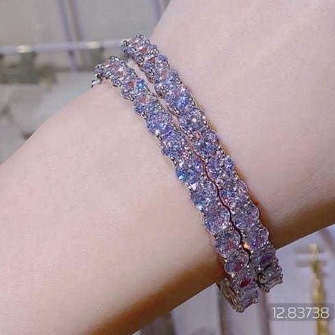 [HCM]Lắc tay trang sức vàng 18k GAMI S02DM021B027 vòng nữ đẹp đá pha lê sáng siêu lấp lánh lung linh thiết kế sang trọng quý tộc đẳng cấp - dùng đi tiệc cực kì