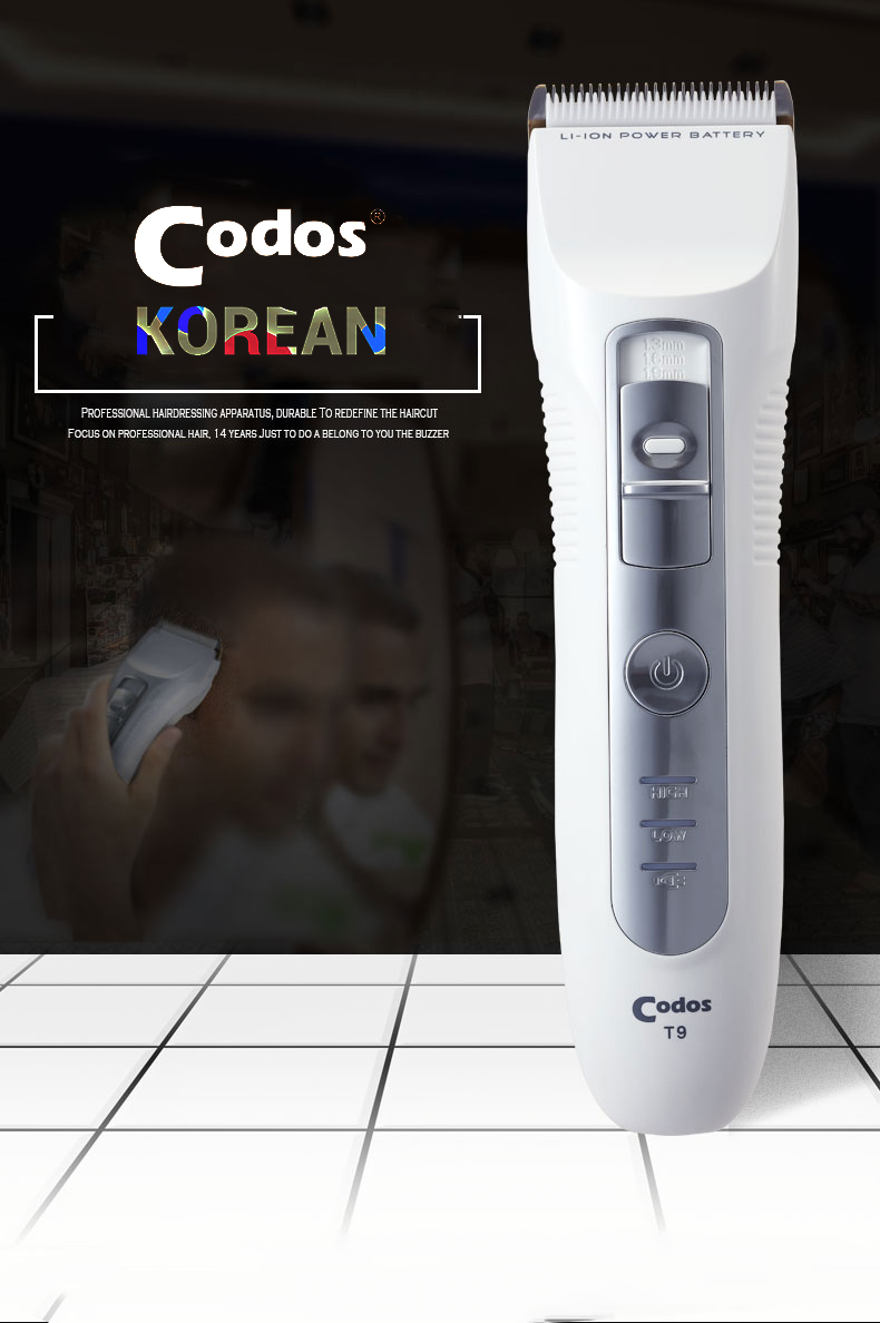 Tông đơ cắt tóc cao cấp Codos T9 chính hãng lưỡi cực sắc bén.