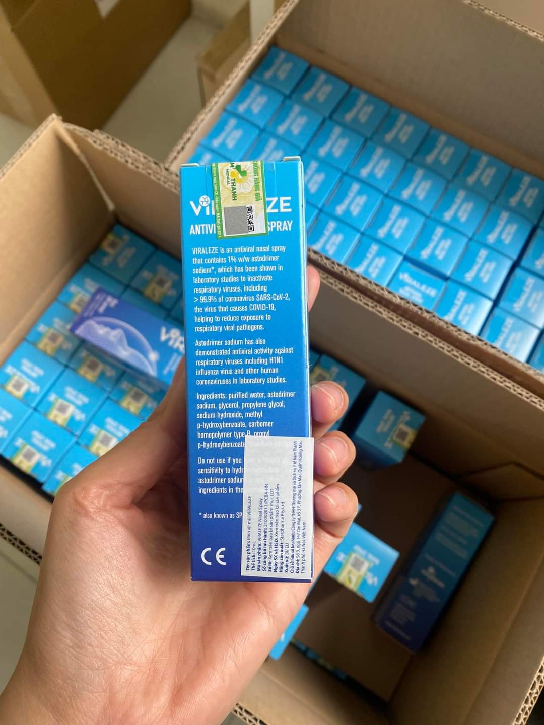Xịt mũi kháng virus VIRALEZE (Starpharma) Hộp 1 lọ