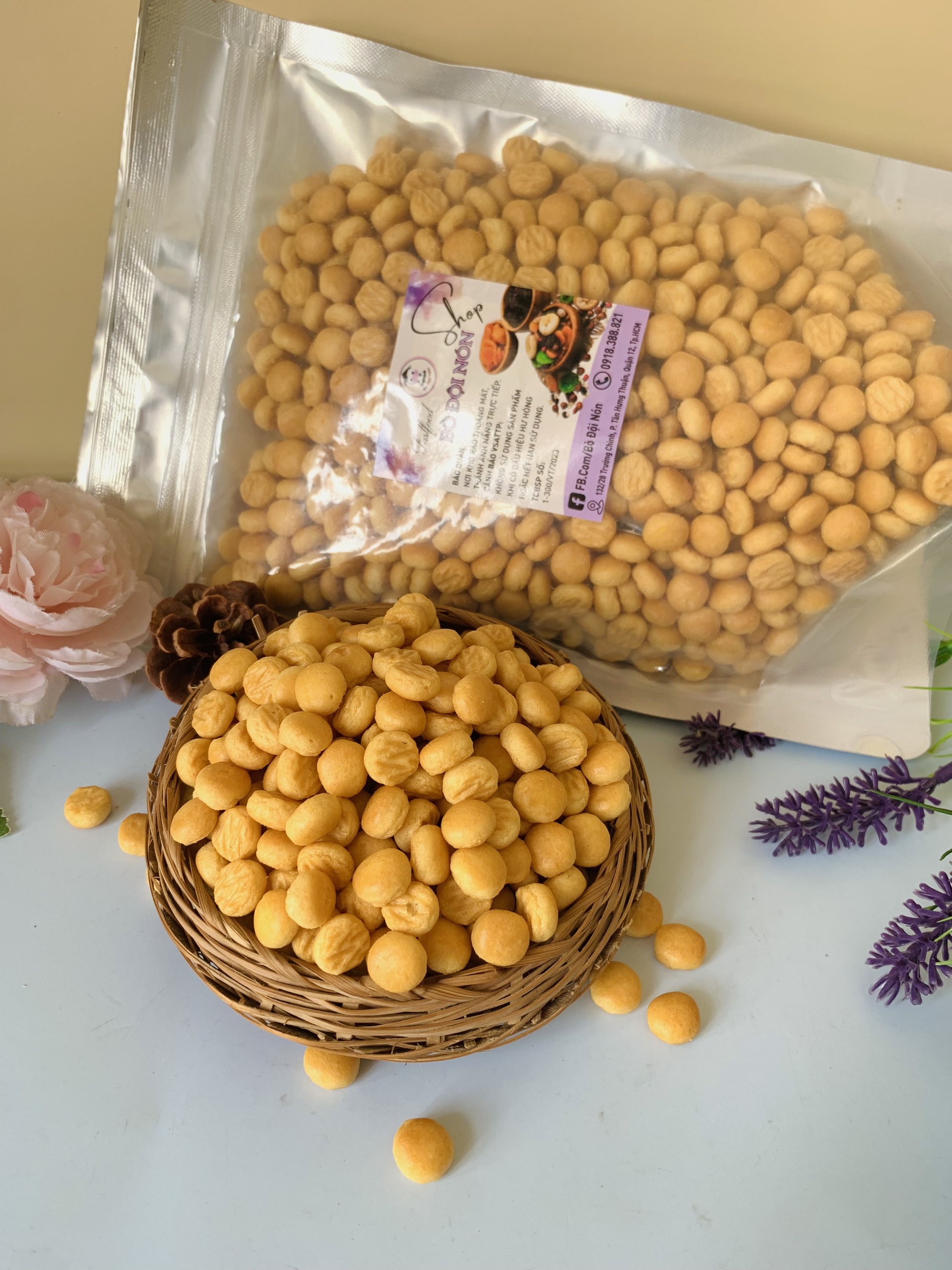 500g bánh hạt ngọc Bò Đội Nón