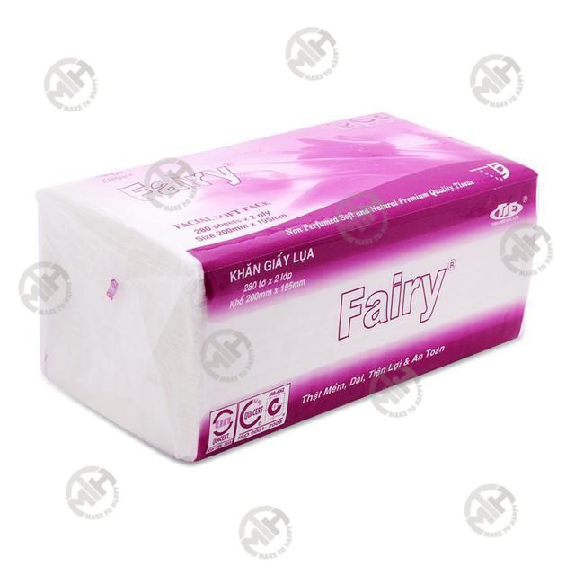 Gói Khăn giấy ăn Fairy rút (280 tờ - 2 Lớp)