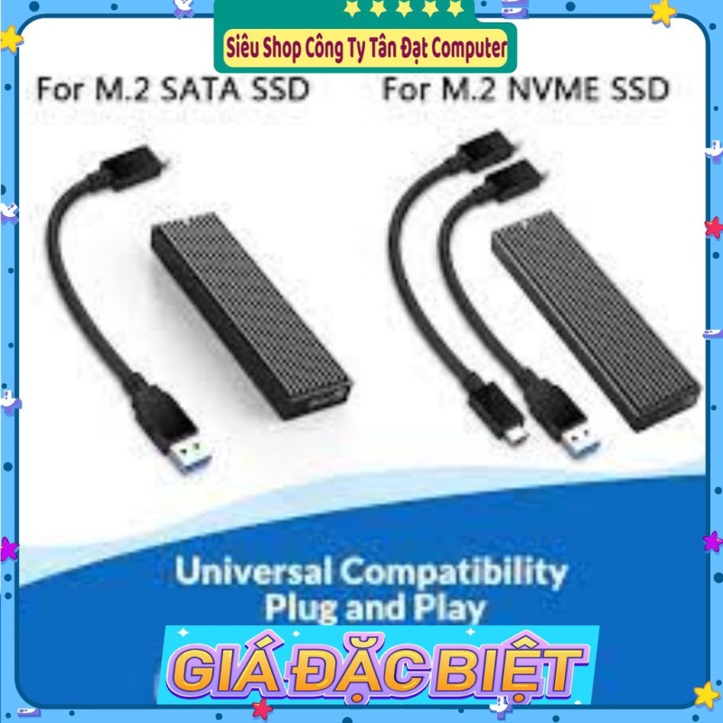 Bảng giá Hộp ổ cứng ORICO cổng USB type-C Gen2 10Gbps PCIe M2 SATA NVME NGFF 5Gbps Cho SSD M.2 2230/2242/2260/2280（M2PV-C3 Phong Vũ