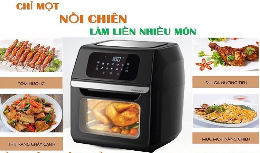 Nồi chiên không dầu Chính Hãng Lock&Lock (12 Lít) - EJF696