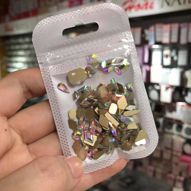 Set đá chân dẹt 100v Phụ kiện Nail