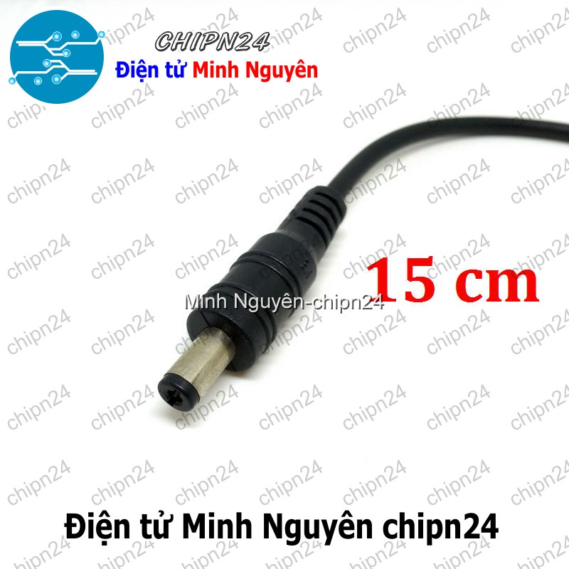 [2 sợi] (I21) Dây nguồn DC chuôi Đực 15cm - HH006062