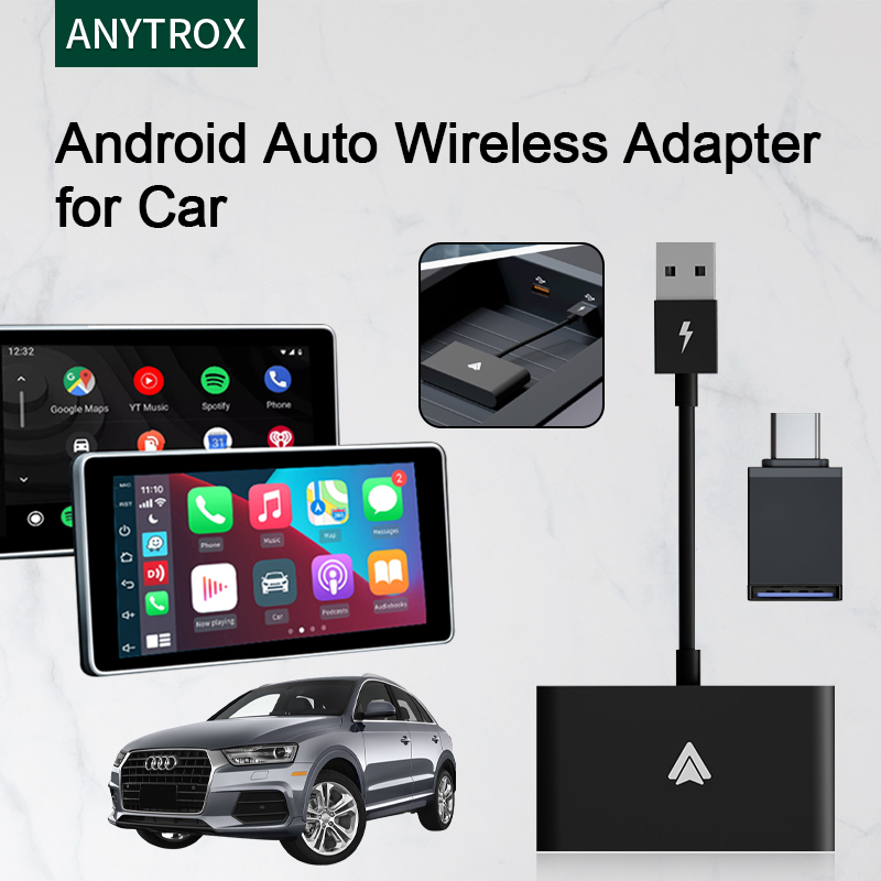 ANYTROX Black Bộ Adapter kích hoạt USB Apple iphone Carplay Android Dongle