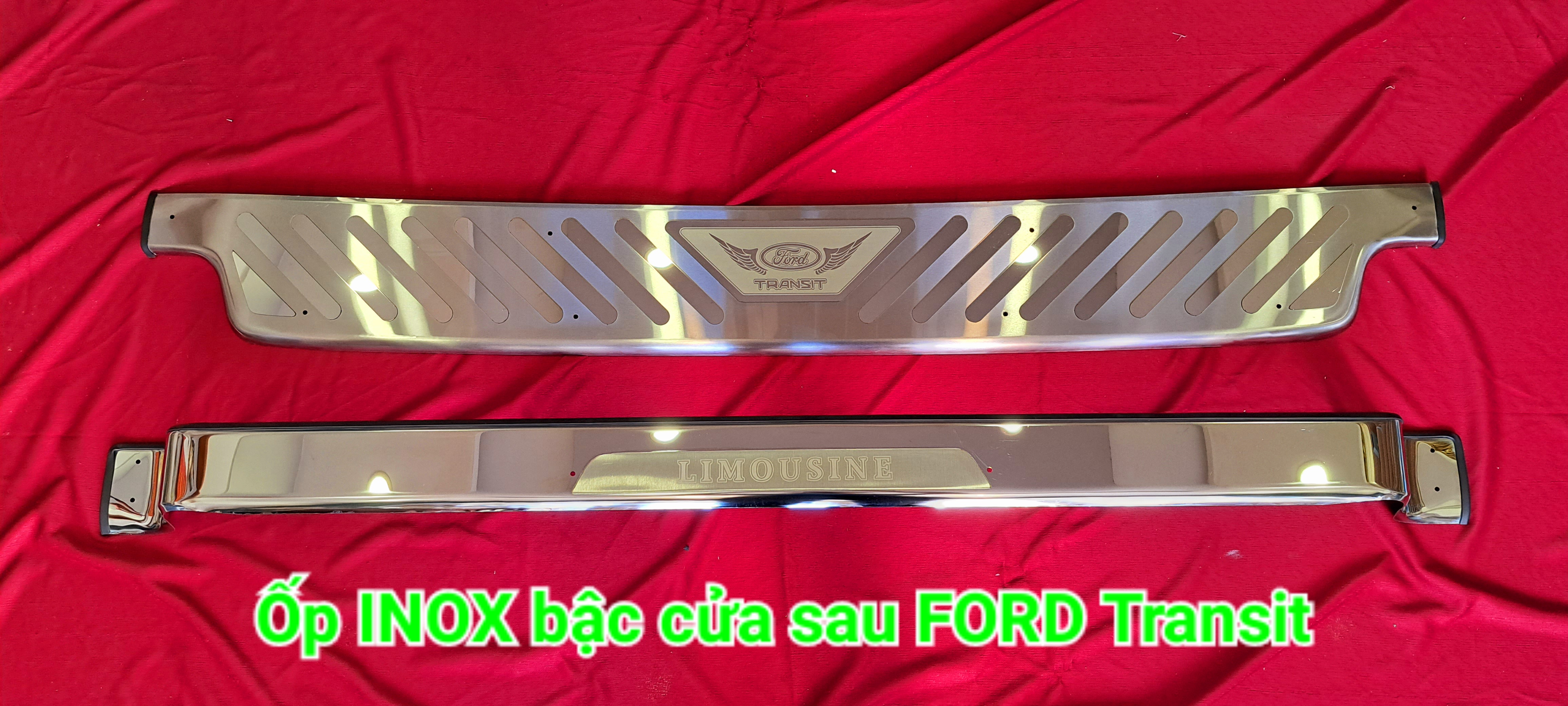 Ốp INOX cản sau FORD Transit