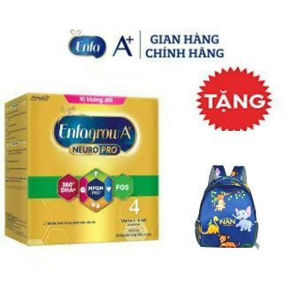 [TẶNG BALO VƯỜN THÚ]Sữa bột Enfagrow A+ Neuro Pro 4 giấy 2kg2.