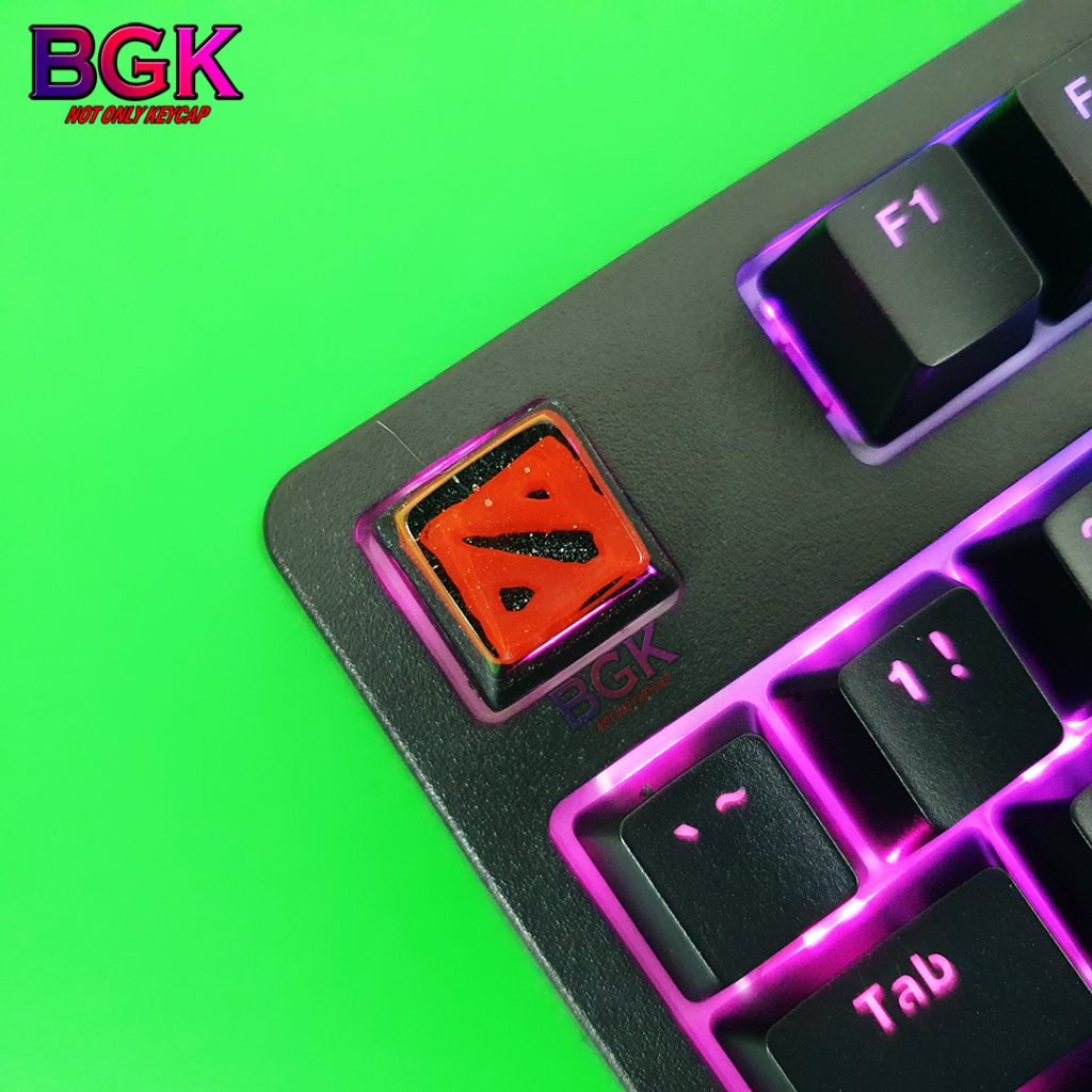 Keycap Lẻ hình LOGO DOTA 2 SA profile ( keycap resin độc lạ )( Keycap Artisan )