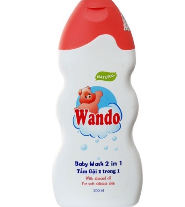Dầu tắm gội 2 trong 1 Wando 200ml