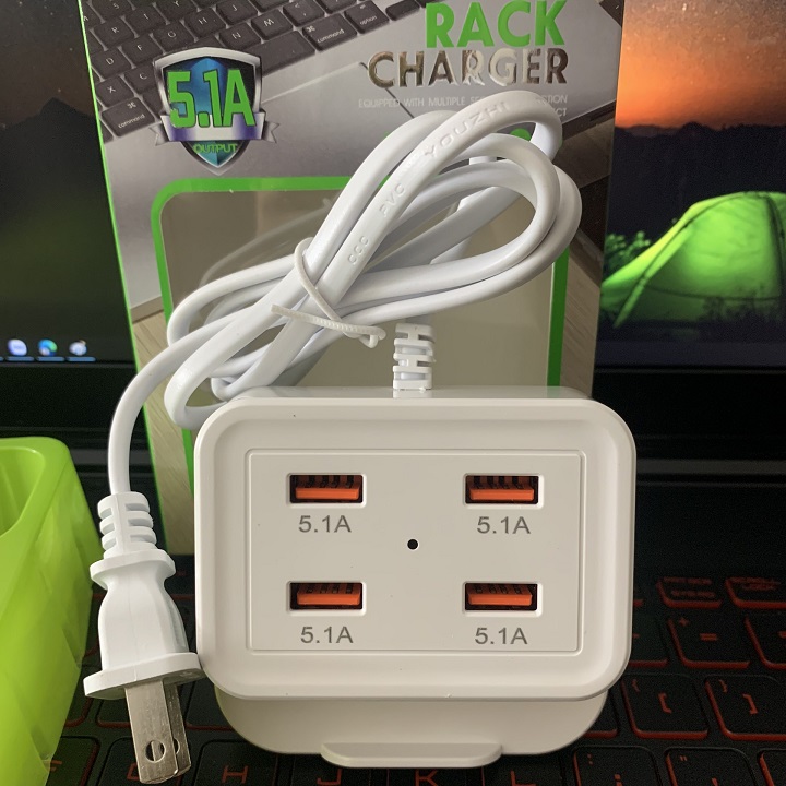Củ Sạc 6 cổng USB Sạc Nhanh Cho iPhone Samsung Xiaomi