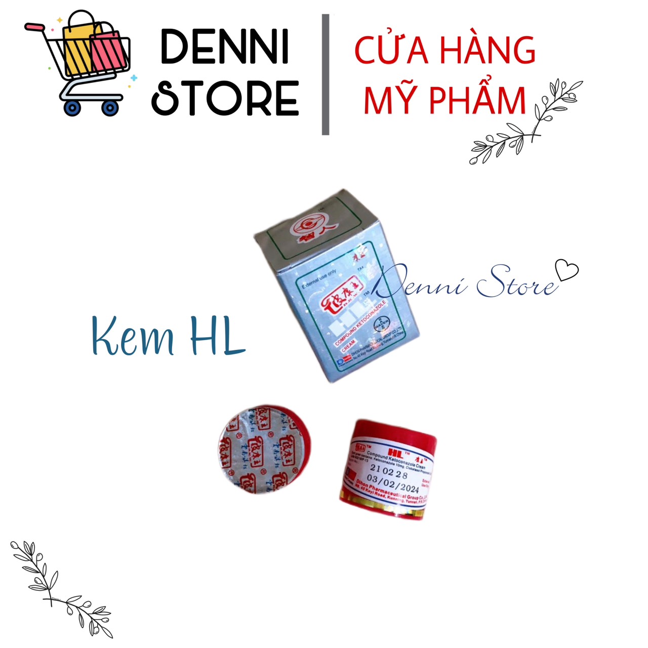 Hộp kem BL và HL loại 1 - mỹ phẩm Denni